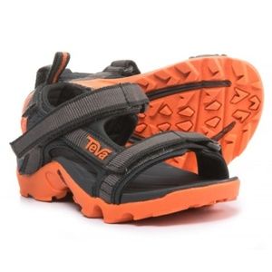 TEVA Tanza Sandals Youth 1 Grey / Orange NIB